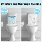 3 Inch Toilet Flappers Replacement for Gerber 99-827, Toilet Flapper with Stainless Chain and Hook, Toilet Replacement Parts (Clear 2 PCS)