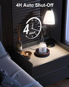 SWEETFULL Coffee Mug Warmer, 36W Electric Cup Warmer for Desk with 3-Temp Settings Advanced Temperature-Controlled Heating Coffee Gifts Accessories for Women Men Milk, Tea, Candle - Wood