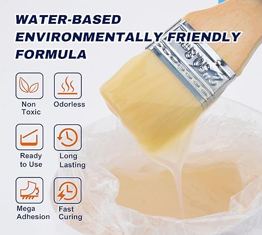 Waterproof Adhesive 70oz, Transparent Waterproof Sealant Coating, Anti-Leaking Sealant Agent - Sealants Repair Leak Agent for Roofs, Bathroom, Walls, Kitchen, Garden, Indoor & Outdoor