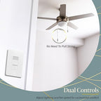 TOPGREENER Kalide Combo Dimmer Switch with 3-Speed Fan Control for Dimmable 200W LED/CFL Lights and Fan Combination Switch, Single Pole, Neutral Wire Not Required, TGDSFS3-W, White