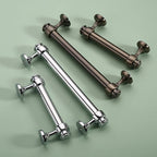 Alzassbg 10 Pack Polished Chrome Cabinet Pulls, 4 Inch(102mm) Hole Centers Cabinet Handles Kitchen Hardware Straight Bar for Cabinets and Drawer AL3082CP