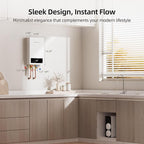 14kW Tankless Water Heater Electric, MIZUDO 240 Volt Instant Hot Water Heater, Up to 3.4 GPM for 2-3 Point of Use, with LED Digital Display, ETL Certified