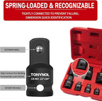 8 Piece Impact Socket Adapter and Reducer Set,1/4" 3/8" 1/2" 3/4" 1"Drive Socket Adapter Set,Cr-Mo Steel,With a Storage Case.