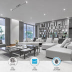 TORCHSTAR 4 Inch Slim Recessed Lighting with Junction Box, Dimmable 10W Ultra-Thin Recessed Light, 5000K Daylight, 700LM Basic Series LED Downlight, ETL & Energy Star, Pack of 6