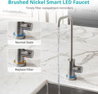 VIOMI® 800G Reverse Osmosis System, NSF/ANSI 372&53&42 Certified, 9 Stage & 48 Months Filter, 3:1 Tankless RO Water Filtration System Under Sink, Smart LED Reminder, Incl. 1 Extra Filter