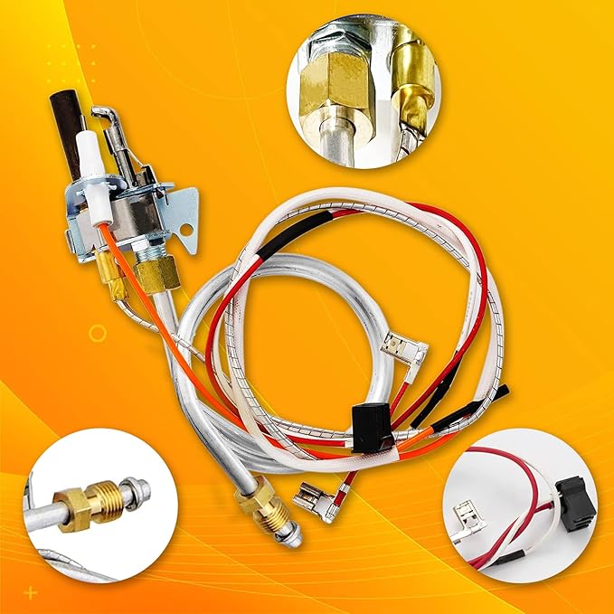 Enruier Upgrade 100112330 Water Heater Pilot Assembly, Replacement Kit for 300 301 Series, Compatible with Reliance, Whirlpool, A.O.smith, Kenmore and American Water Heaters, Replace 9007876 9007877