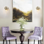 1-Light Bathroom Wall Sconce, Brushed Nickel Vanity Light, Modern Wall Light Fixture with Clear Glass Shade and Moisture and Rust Prevention, Wall Mount Light Fixtures for Mirror, Bedroom, Hallway