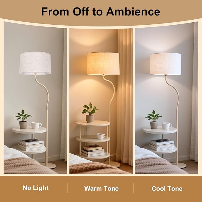 Lamp Shades Set of 2, Beige Linen Lampshade, 13" Top X 13" Bottom X 10" High, Easy Assembly, Minimalist Drum Lamp Shades for Floor Lamps Table Lamps, Create Soft Calming Ambiance