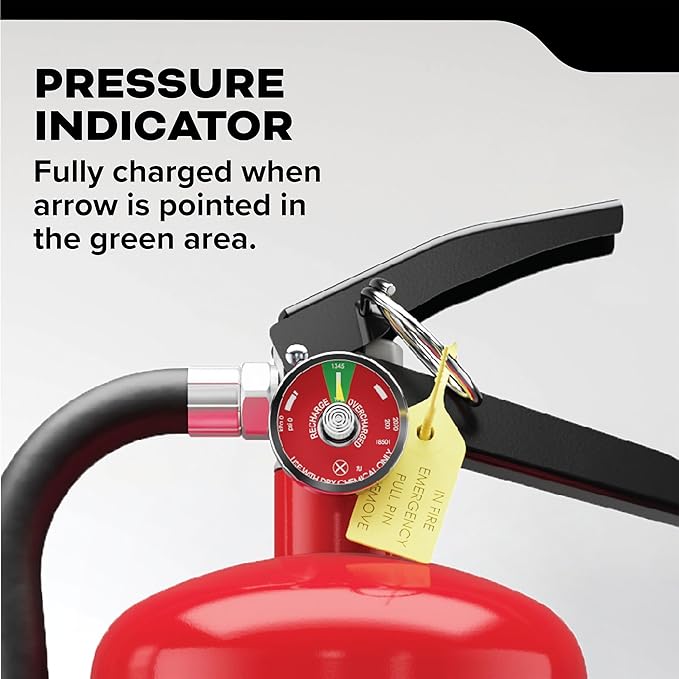 Kidde Commercial-Grade Fire Extinguisher for Office, Schools, Rechargeable 4A60BC