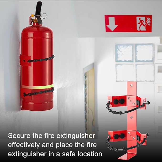 1 Pcs Fire Extinguisher Mount Bracket Adjustable, Supports up to 10 Lbs, Heavy-Duty and Easy Installation, Ideal for Home, Truck, Rv, Boat, Commercial Use, Secure and Durable Holder