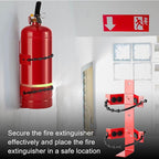 1 Pcs Fire Extinguisher Mount Bracket Adjustable, Supports up to 10 Lbs, Heavy-Duty and Easy Installation, Ideal for Home, Truck, Rv, Boat, Commercial Use, Secure and Durable Holder
