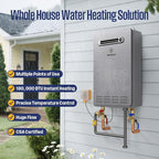 Westinghouse Tankless Water Heater Propane Outdoor Installation Max 8.1 GPM 180,000 BTU, Temp Self Modulating Non Condensing High Efficiency Water Heater for House or Commercial, APOLO Performance