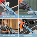 20 Pack 6 Inch 14 Tpi Reciprocating Saw Blades for Sheet Metal, Pipes, PVC Plastic, Profiles Cutting, Bi-Metal Sawzall Blades with 8% Cobalt for Longer Life and Faster Cutting Speed