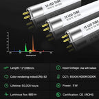 F8T5 T5 LED Bulbs 12 Inch, G5 5W 3000K 685lm, LED Replacement for Fluorescent Tubes, Warm White, Plug-and-Play, Pack of 4
