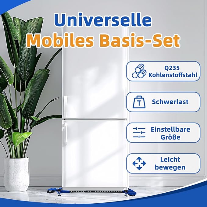 SOONTOOLS Universal Mobile Base with Swivel Wheels, 400 lbs Capacity, Adjustable Heavy Duty Mobile Base, Industrial Rolling Tool Stand for Large Tools, Machines, Bandsaw, Power Tools