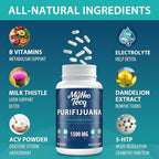 90,000 MG Detox and Cleanse, Body Detox for Men & Women, Fast Detox, Kidney Cleanse Detox & Repair, Natural Herbal Premium Formula for Liver, Digestion & Mood, Made in USA, 120 Caps