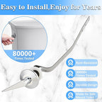 Side Mount Toilet Handle Replacement Compatible with Kohler ‎K-11069/1067577-CP Archer Collection Toilet Tank Flush Trip Lever, Polish Chrome