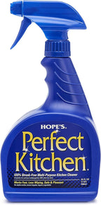 HOPE'S Perfect Kitchen Cleaner Spray - 32 Oz No-Residue All Purpose Cleaning Spray - Multisurface Degreaser for Counters, Stoves, Microwaves, and More - Pet and Home Safe - Pack of 1