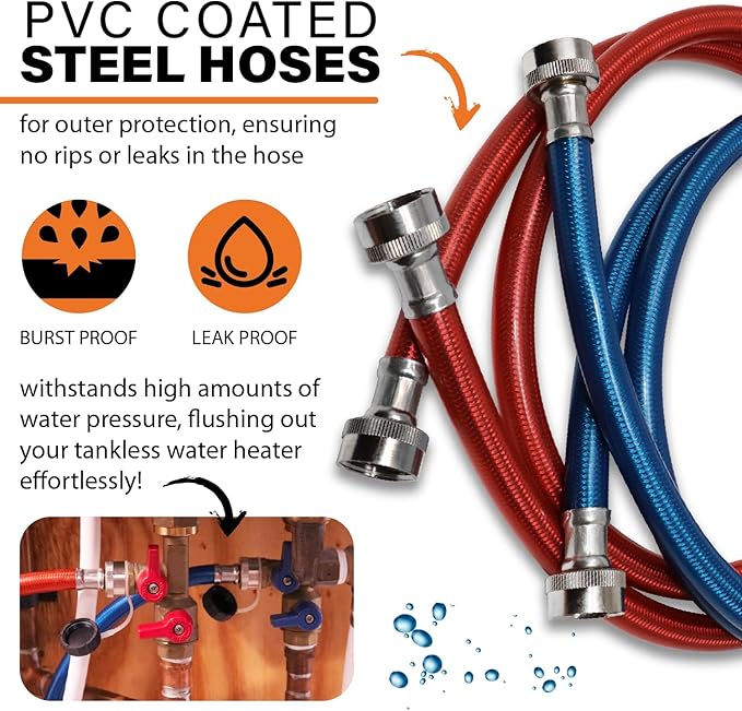 Chromex Tankless Water Heater Descaler Kit with Biodegradable Descaler