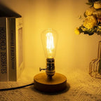 DiCUNO Lamp Turn On/Off Switch Knobs Replacement, Metal Lamp Switch Knob for Universal Light Socket, Standard Size, Vintage Brass, 4-Pack