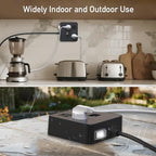 Outdoor Power Strip Weatherproof, KPQ IPX6 Waterproof Surge Protector Power Strip with 3 Outlets, 2 USB A & 1 USB C, 6Ft Heavy Duty Extension Cord for Indoor Outdoor