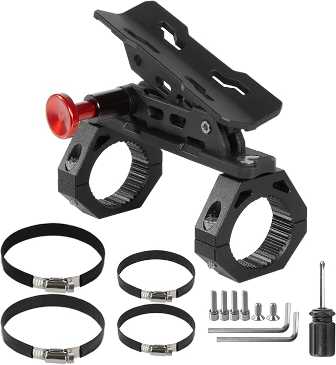 UTV Fire Extinguisher with Mount Kit- Quick Release Roll Bar Fire Extinguisher Bracket Holder for Any Vehicle with 1.75"-2" Roll Bar, Compatible with Polaris RZR/Can Am X3/Jeep Wrangler