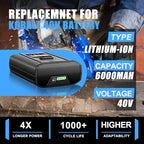 KB2540C-06 40V Replacement for Kobalt 40V Battery 6.0Ah KB-540-06 KB440-06‎ KB240-06 KB2540C-06 KB640-03, Compatible with Kobalt Battery for 40V Cordless Power Tools