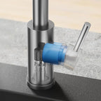 Touch-Less Kitchen Faucet, 3 Modes Pull Down Sprayer,LED Temperature Control,Sensor Activated,Ceramic Valve, 360-Degree Rotation,1 or 3 Hole Deck Plate.10-Year Warranty. (KW-78SN,Brushed Nickel)