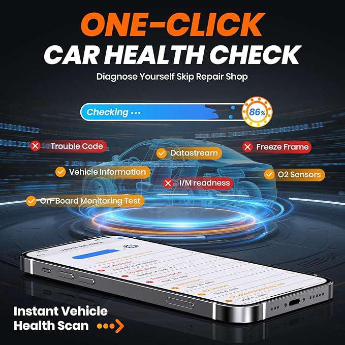 (Upgraded AD310) ANCEL AD310BT OBD2 Scanner Bluetooth - Check Engine Code Reader, Escaner Automotriz with Premium App On iOS & Android, Car Diagnostic Scanner for All Vehicles After 1996