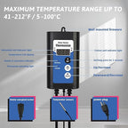 3500W 240V Immersion Water Heater Portable Electric Inflatable Pool & Hot Tub Submersible Water Heater with Temp Control, GFCI for Baptistry, baptismal Pool, Swimming Pool, Above Ground Pool