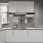 Asidrama 10 Pack 3.75 Inch(96mm) Brushed Satin Nickel and Champagne Bronze Kitchen Cabinet Handles, Cabinet Pulls Kitchen Cabinet Hardware Cupboard Handles Drawer Pulls