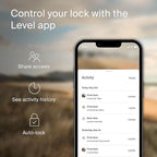 Level Lock+ Deadbolt Smart Lock - World's Smallest Smart Lock Plus Apple Home Keys - Level App for iOS & Android - Works with Apple Home (Satin Nickel)
