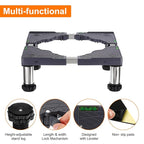 PATIKIL Mini Fridge Stand, 4 Strong Feet Laundry Stand Base Multi-Functional Adjustable Base Tray Anti-Vibration for Refrigerator Washing Machine Dryer Dishwasher AC, 5.5"-6.7" Height