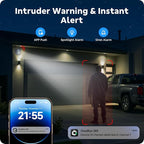 CAMCAMP Wireless Home Security Camera System, Expandable 16CH 4K NVR, 8PC PTZ WiFi Cameras for Home Security, Auto Human Tracking, Two-Way Audio, Smart Night Vision, AC-Powered, CCTV Surveillance Kit