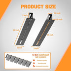 Ultrawall Overhead Garage Storage Rack, Heavy Duty Ceiling Storage Rack, 26 Inch Adjustable Ceiling Bin Storage System, 7 Sets for 6 Bins