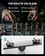 APPASO Black Kitchen Faucet with Soap Dispenser and Pull Down Sprayer, SUS304 Stainless Steel Commercial Single-Handle Spring Faucet for Kitchen Sink, Matte Black