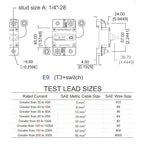 E9 30 Amp Circuit Breaker 12V - 72V DC with Manual Reset | UL Certified Waterproof IP67 | Surface Mount 30A Switch Button with LED Indication