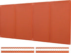 OmniWall 16" x 32" Metal Pegboard Panel 4-Pack for Garage & Home Wall Storage Organization System (Orange)
