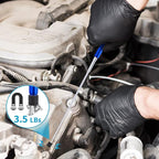 1 Piece 3.5LBs Telescoping Magnetic Flashlight Pickup Tool with LED Lights, Magnet Stick Rod Extendable 7" to 27" for Men, Birthday, Father's Day, Christmas Gift