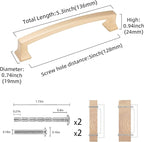 COTYKILEY 10 Pack 5 Inch(128mm) Champagne Bronze Cabinet Handles Gold Kitchen Cabinet Pulls Cabinet Door Handles Kitchen Cabinet Hardware Cupboard Drawer Pulls Dresser Handles