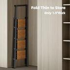 HillhutApex Step Ladder, Aluminum Lightweight Folding 4 Step Stool with Anti-Slip Wide Pedal, 330lbs Capacity Steel Ladder for Household and Office