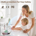 4 Gallon Electric Tank Water Heater, 120V 1500W Under Sink Instant Hot Tank Water Heater for RV, Camper, Kitchen, Food Truck, Wall or Floor Mounted, White