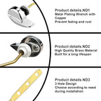 2-Pack Toilet Handle Replacement Parts Kit Compatible with TOTO THU068#CP Trip Lever for St743S St406 St707 St454E St743E St706 Toilet Trip Lever Side Mount Toilet Flush Handle for Kohler Toilet Tank