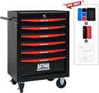 6-Drawer Steel Rolling Tool Cart with Wheels & Handle, Heavy-Duty Tool Chest Storage Cabinet for Garage and Workshop