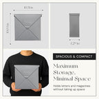 NACH Mailboxes for Outside Wall Mount, 10 x 10 x 4 inch Silver Mail Boxes for House Outside, Waterproof Mailboxes for Outside - Chicago Style Mail Box