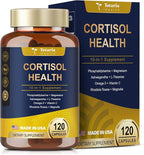 Cortisol Supplement with Ashwagandha,Magnesium,Rhodiola Rosea,L Theanine,Hormone Balance for Women Mood, Focus, Sleep Support 120 Vegan Capsules (Pack of 1)
