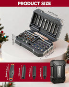 Saker 42-in-1 Magnetic Screwdriver Set for Christmas Gifts, Screwdriver Kit with T Handle & Storage Case, Gifts for Men, DIY, Furniture, Computer, and Bicycle Repair, Grey