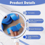 5 Rolls Blue Painters Tape 1.42In × 55Yd Wide Blue Masking Tape, Washi Tape for Wall Painting Automotive Window Trim Crafts Multi-Surface
