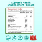 Ashwagandha Gummies with L-theanine, 3000mg Ashwa Root Supplement Gummy for Women Men, 60 Strawberry Flavored Gummies