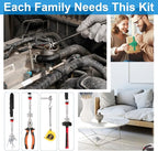 1 Piece 25LBs Telescoping Magnetic Pickup Tool, Multifunction Magnet Hanger with Pen Clip Design, Magnet Stick Rod Extendable 7" to 30.5" for Men, Birthday, Father's Day, Holiday Gift